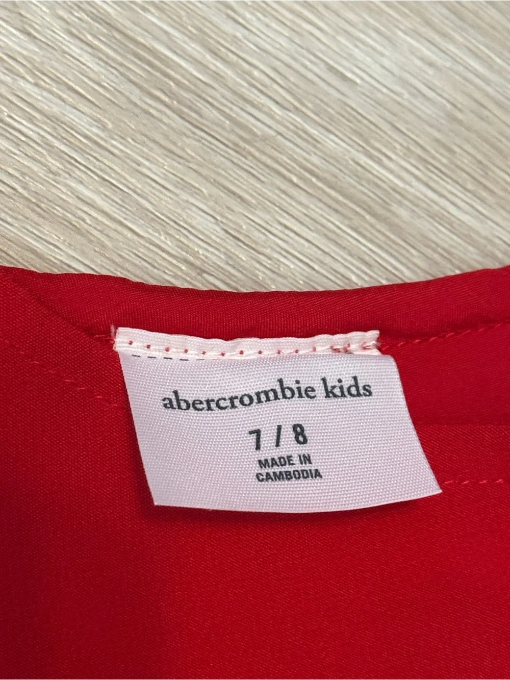 abercrombie kids Bright Red Girls Dress NWT